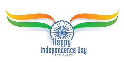 15th august happy independence day of india background vector