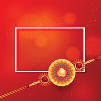 rakhi design background with text space vector