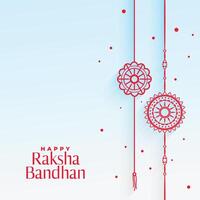 elegant rakhi wristband background for raksha bandhan vector