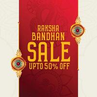 raksha bandhan sale background design vector