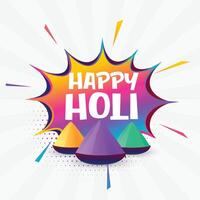 holi festival colorful background design vector