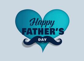 happy fathers day love greeting design vector