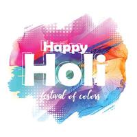 abstract happy holi greeting background vector
