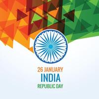 elegant indian happy republic day background design vector