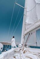 Woman Enjoying Summer among the Sea photo