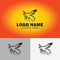 hornet bee logo icon for business brand app icon hornet bee logo template vector