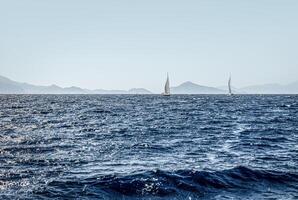 Sailboats in the Sea. Turkey. photo