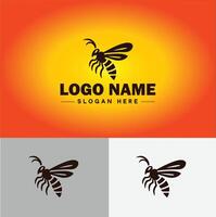 hornet bee logo icon for business brand app icon hornet bee logo template vector