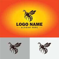 avispón abeja logo icono para negocio marca aplicación icono avispón abeja logo modelo vector