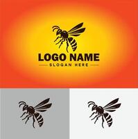 hornet bee logo icon for business brand app icon hornet bee logo template vector