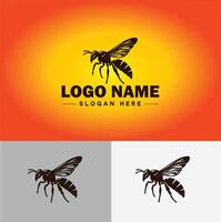 avispón abeja logo icono para negocio marca aplicación icono avispón abeja logo modelo vector