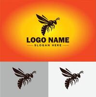 hornet bee logo icon for business brand app icon hornet bee logo template vector