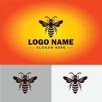 hornet bee logo icon for business brand app icon hornet bee logo template vector