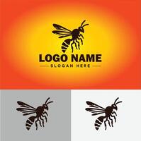 hornet bee logo icon for business brand app icon hornet bee logo template vector