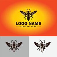 hornet bee logo icon for business brand app icon hornet bee logo template vector