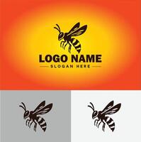 avispón abeja logo icono para negocio marca aplicación icono avispón abeja logo modelo vector