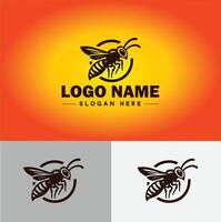 avispón abeja logo icono para negocio marca aplicación icono avispón abeja logo modelo vector