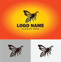 avispón abeja logo icono para negocio marca aplicación icono avispón abeja logo modelo vector