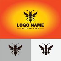 hornet bee logo icon for business brand app icon hornet bee logo template vector