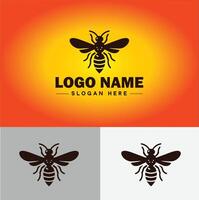 hornet bee logo icon for business brand app icon hornet bee logo template vector