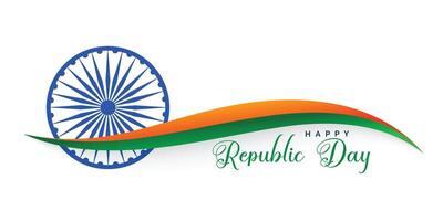 happy indian republic day stylish banner vector