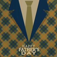 happy fathers day card greeting vector