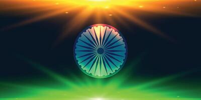 indian flag made with lights background vector