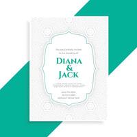 save the date wedding invitation card template vector