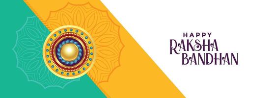 elegante raksha Bandhan festival bandera diseño vector