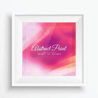 realistic frame with colorful paint strokes vector