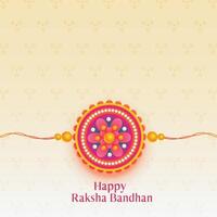 beautiful raksha bandhan festival background vector
