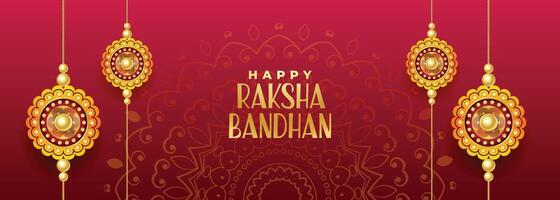 hindu festival of rakshabandhan banner vector