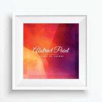 realistic frame with colorful paint strokes vector