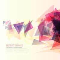 colorful abstract triangle shapes background vector