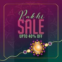 raksha bandhan festival sale background vector