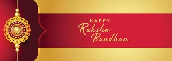 happy rakdha bandhan festival of brother and sister banner vector