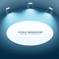 studio background with frame vector