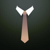 tie with collar background vector