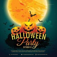 halloween festival party background vector