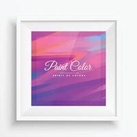 realistic frame with colorful paint strokes vector