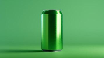 Bold Aluminum Can Mock-up Design photo