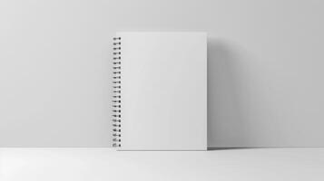 Standing White Spiral-bound Notebook photo