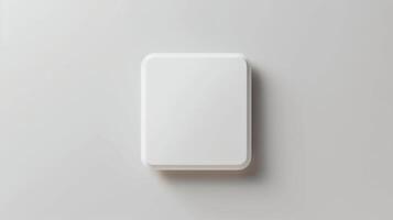 Sleek White Coaster Mockup photo