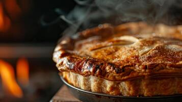 Tempting Apple Pie with Golden Crust photo