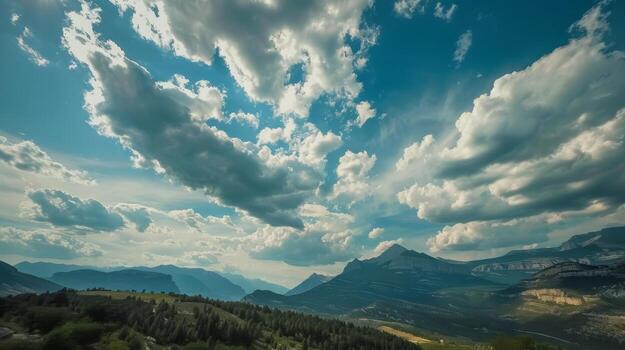 Graceful Cloud Movement Time-Lapse photo