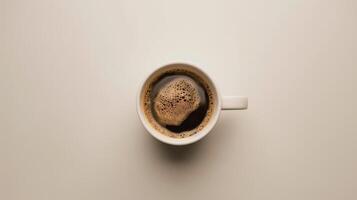 Contemporary Coffee Cup with Fresh Brew photo