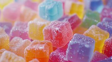 caramelos de goma de colores foto