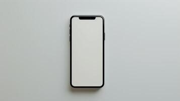 Smartphone with Blank White Screen photo