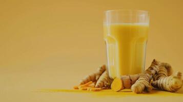 Vibrant Turmeric Milk and Fresh Turmeric Combo photo