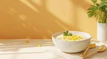 Wholesome Corn Chowder Serving photo